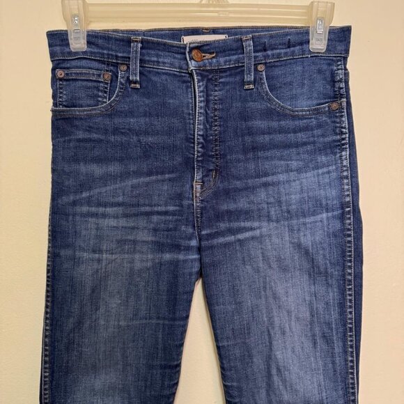 Madewell 10" High-Rise Skinny Jeans in Hayes Wash/Blue color Style F4684 - Picture 4 of 14